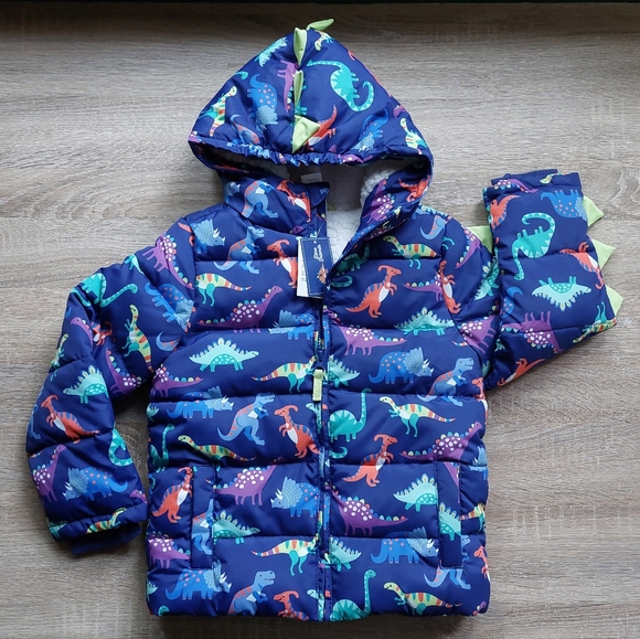 Nwt Gymboree dino coat size 7 - Picture 3 of 16
